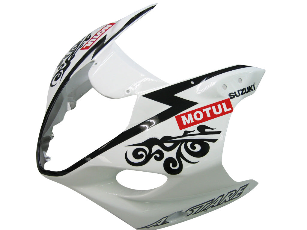 Amotopart 2003-2004 Suzuki GSXR1000 Fairing White&Black Multi Kit