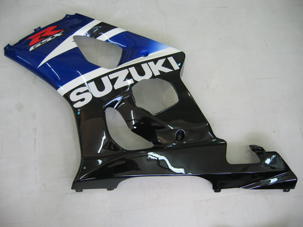 Amotopart 2003-2004 GSXR1000 Suzuki Fairing Black&Blue Kit