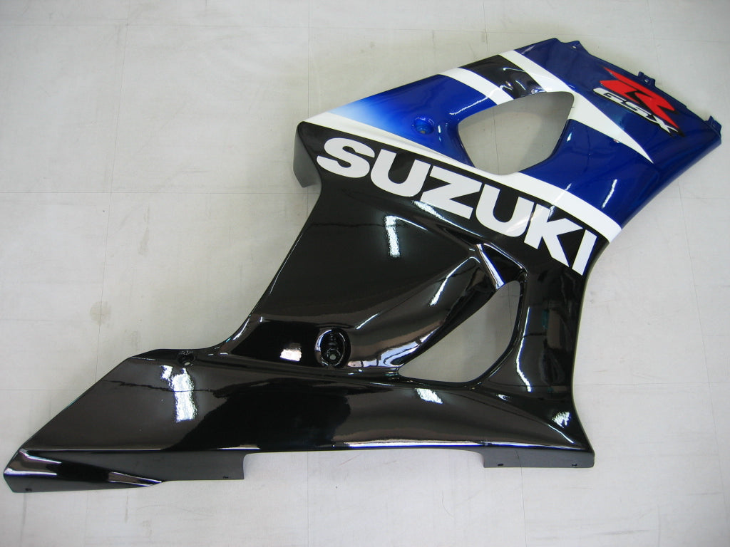 Amotopart 2003-2004 GSXR1000 Suzuki Fairing Black&Blue Kit