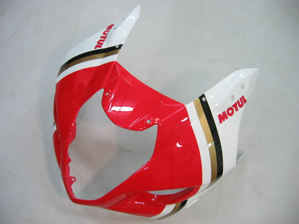 Amotopart 2003–2004 Suzuki GSXR1000 Verkleidungsset in Weiß und Rot