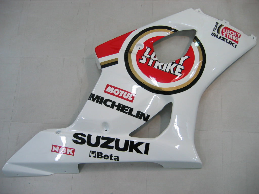 Amotopart 2003-2004 Suzuki GSXR1000 Fairing White&Red Kit