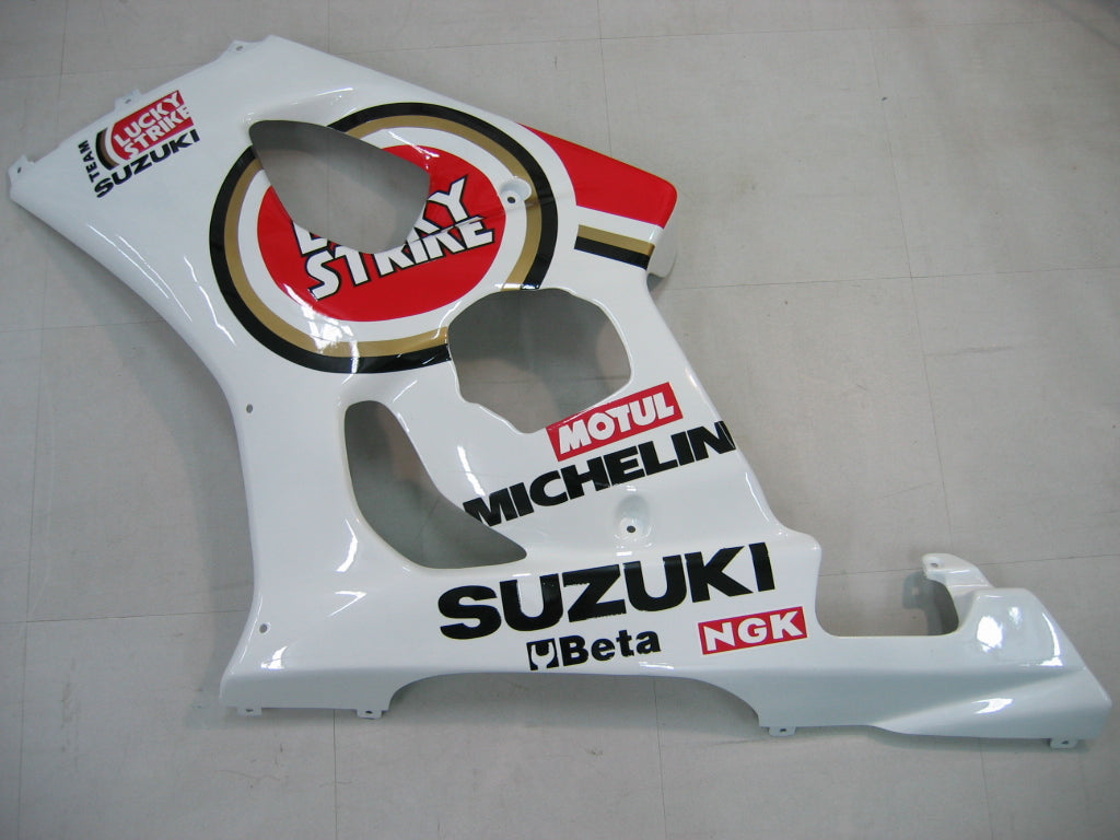 Amotopart 2003-2004 Suzuki GSXR1000 Fairing White&Red Kit