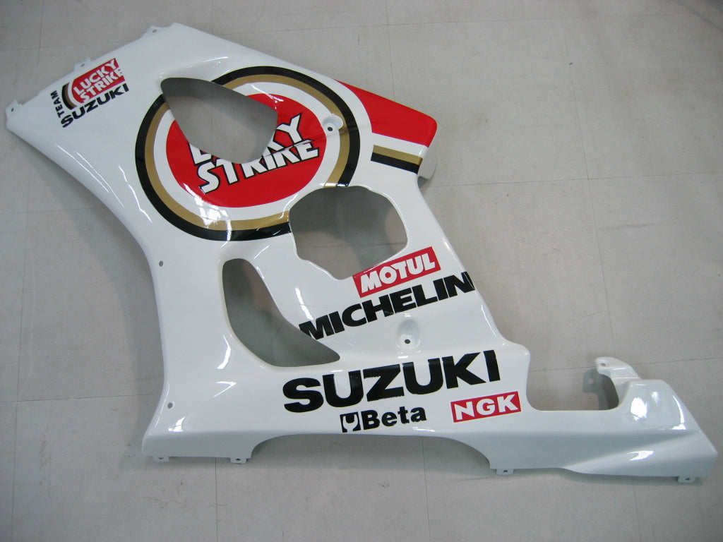 Amotopart 2003–2004 Suzuki GSXR1000 Verkleidungsset in Weiß und Rot