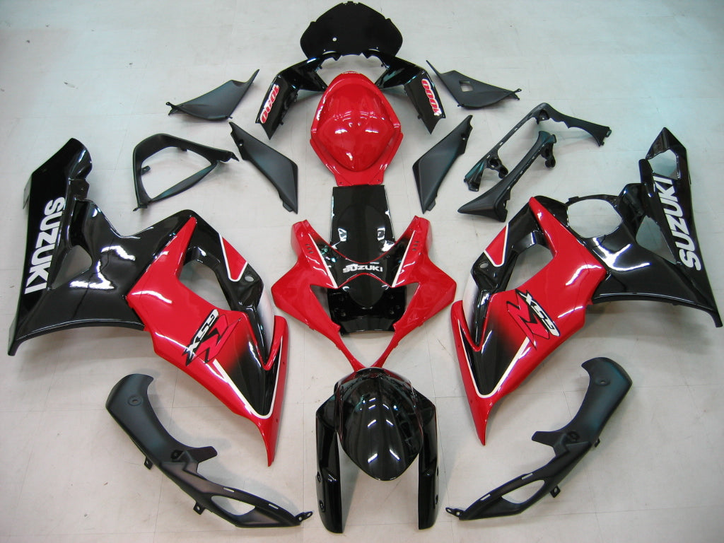 Amotopart 2005–2006 Suzuki GSXR1000 Verkleidung, Rot und Schwarz