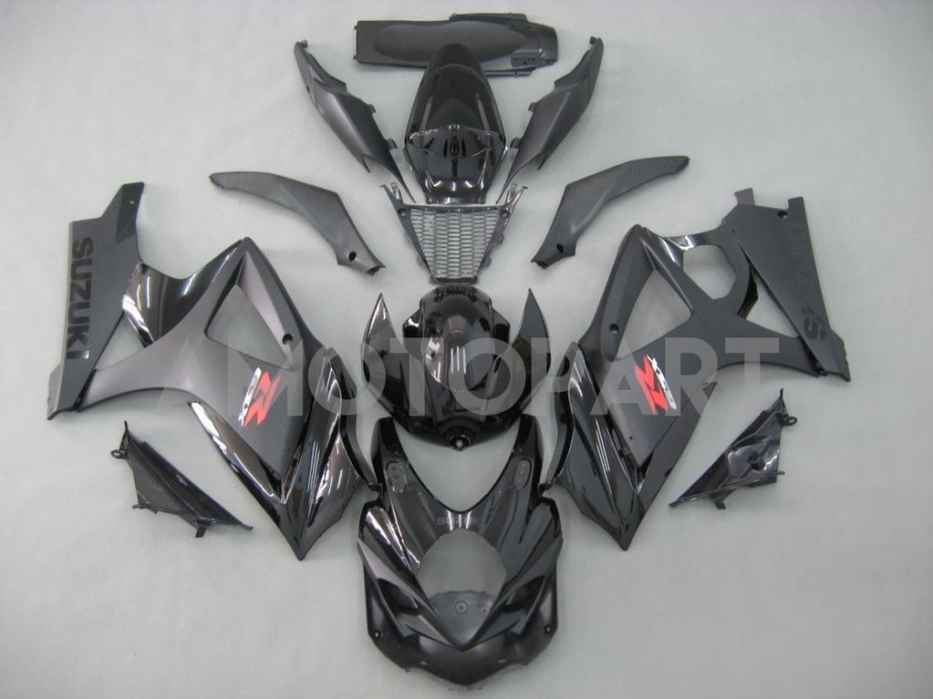 Amotopart 2007-2008 Suzuki GSXR1000 Fairing M-Black Kit