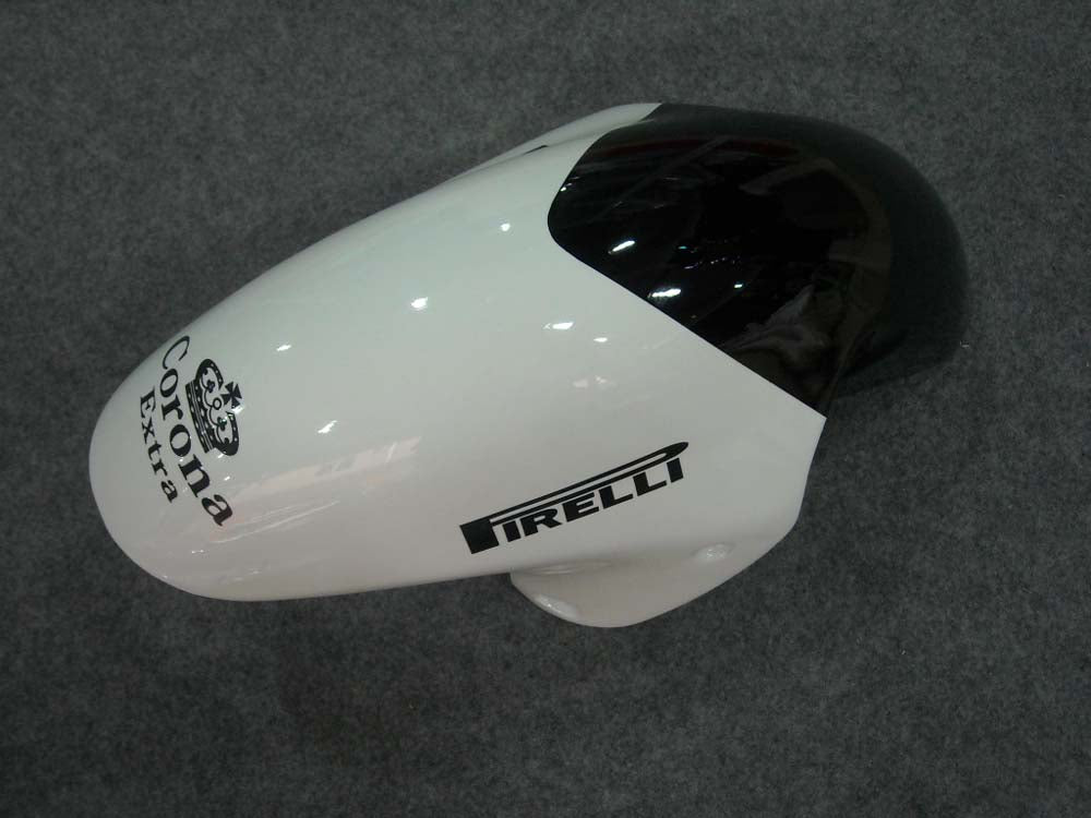 Amotopart 1999-2007 Suzuki GSX1300R Fairing White&Black Kit