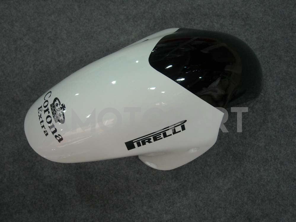 Amotopart 1999-2007 Suzuki GSX1300R Fairing White & Black Kit