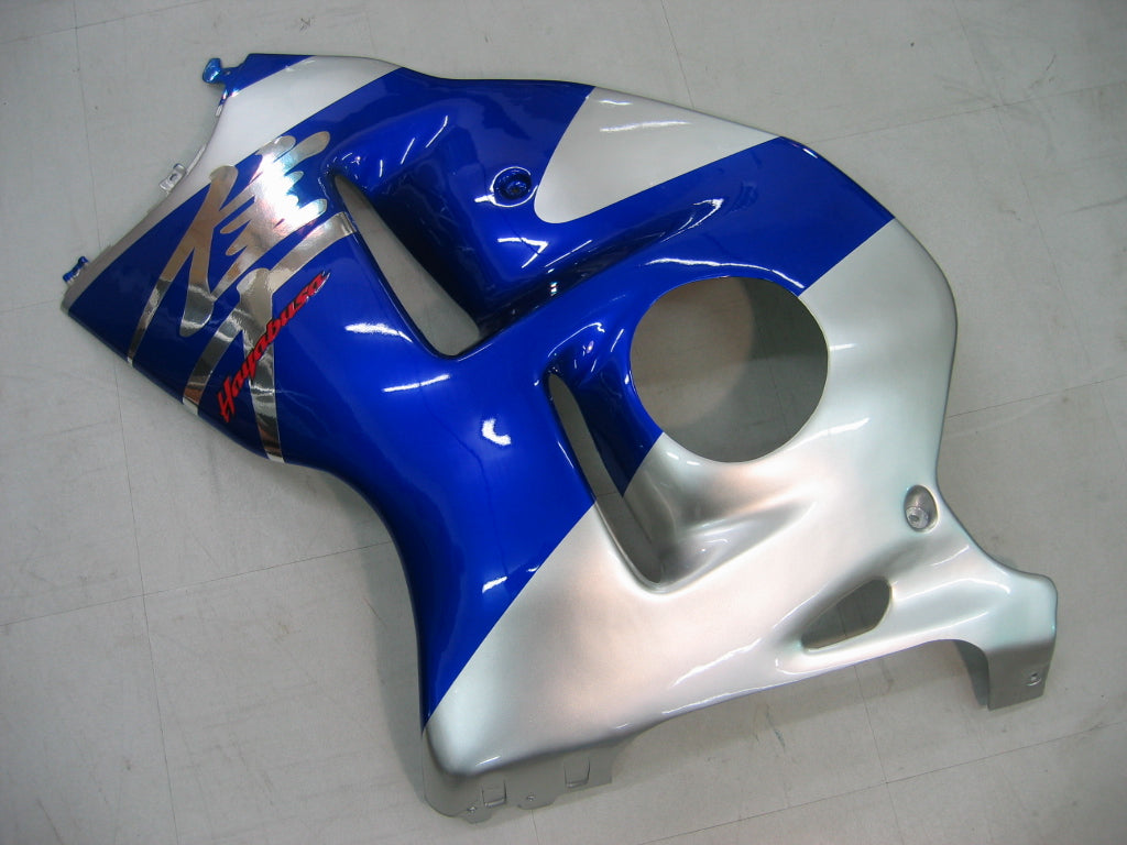 Amotopart Suzuki Hayabusa GSX1300R 1999-2007 Fairing Blue&Sliver Kit