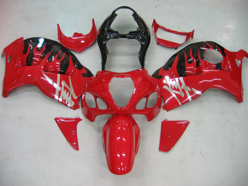 Amotopart Suzuki Hayabusa GSXR1300 1999-2007 Kit Carenado Rojo