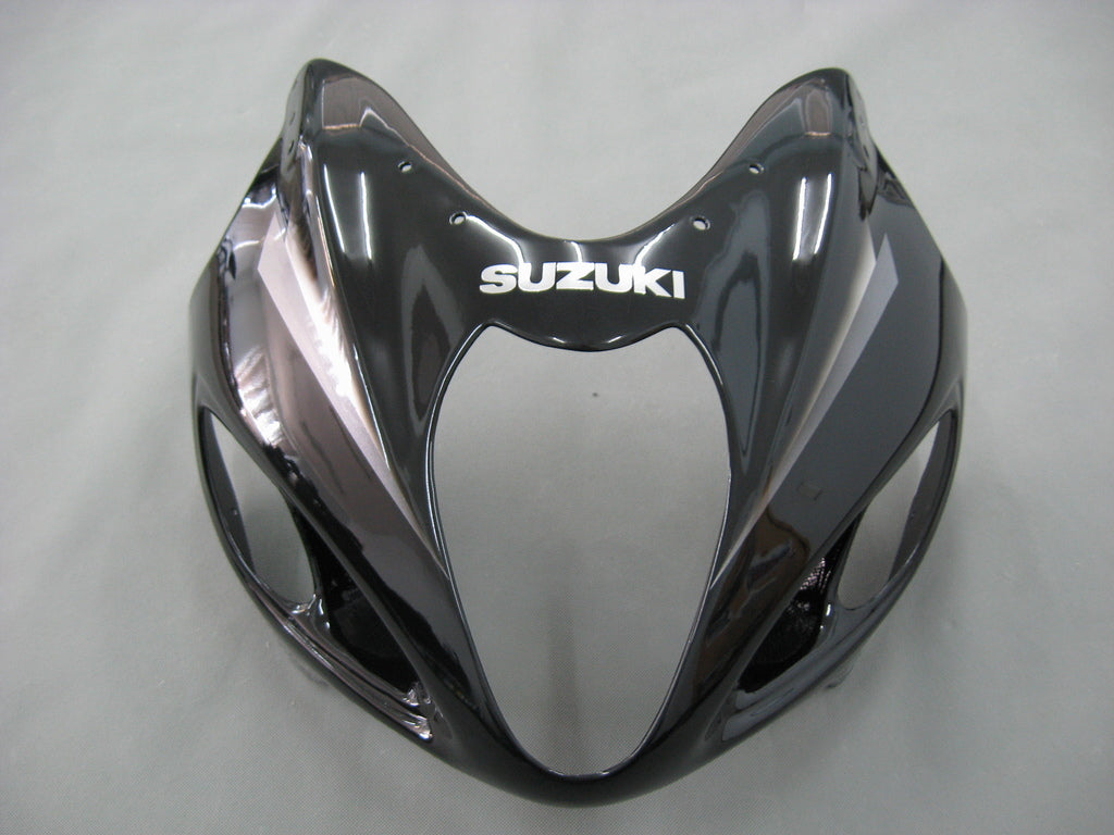 Amotopart 1999-2007 GSX1300R Suzuki Kit de carenado plateado y negro