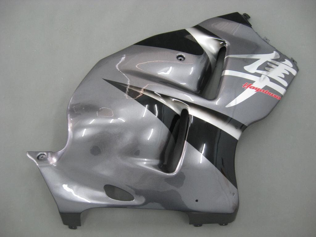 Amotopart 1999-2007 GSX1300R Suzuki Kit de carénage argenté et noir