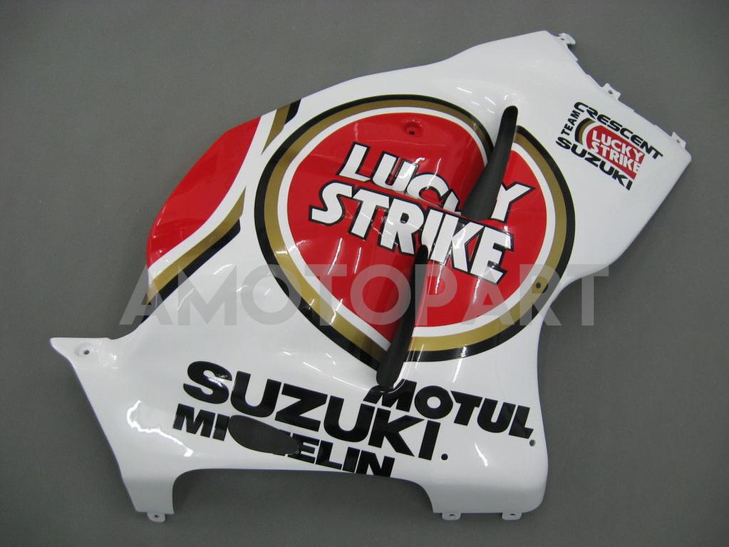 Amotopart Suzuki Hayabusa GSX1300R 1999-2007 Fairing White & Red Kit