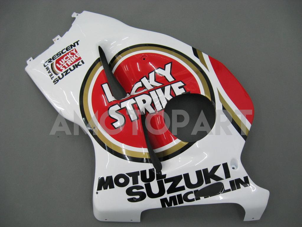 Amotopart Suzuki Hayabusa GSX1300R 1999-2007 Fairing White & Red Kit