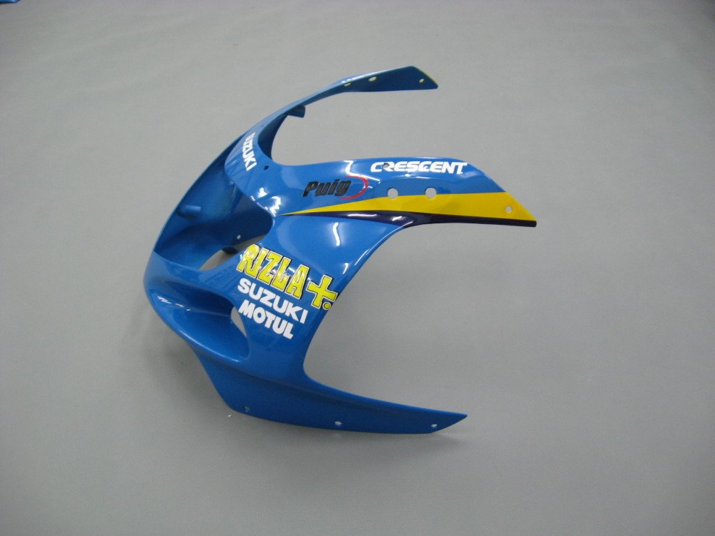 Amotopart Suzuki 01–03 GSXR600 &amp; 00–03 GSXR750 Rizla GSXR Racing Blau Schwarz Verkleidungssatz
