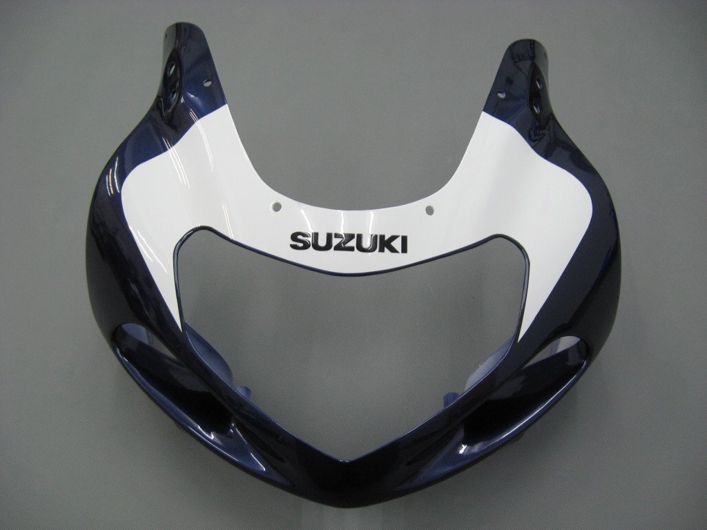 Amotopart Suzuki 01-03 GSXR600 y 00-03 GSXR750 Kit de carenado azul blanco negro