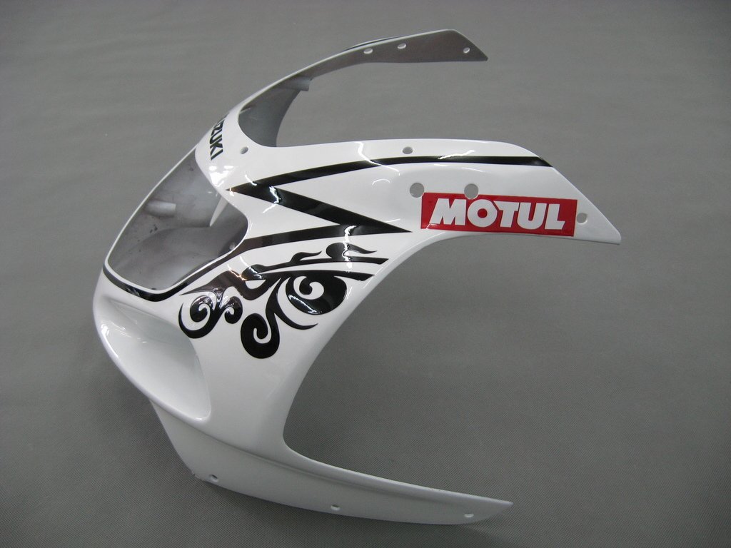 Amotopart Suzuki 01-03 GSXR600 & 00-03 GSXR750 White Black Alstare Corona GSXR Racing Fairing Kit