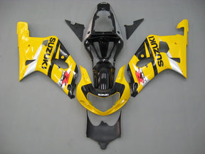 Amotopart Fairings GSXR600/750  2001-2003 Fairing Corona GSXR Racing Yellow & Blue Fairing Kit