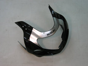 Amotopart Suzuki 01-03 GSXR600 & 00-03 GSXR750 Black Silver GSXR Racing Fairing Kit