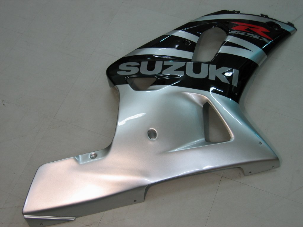 Amotopart Suzuki 01–03 GSXR600 & 00–03 GSXR750 Schwarz Silber GSXR Racing Verkleidungsset