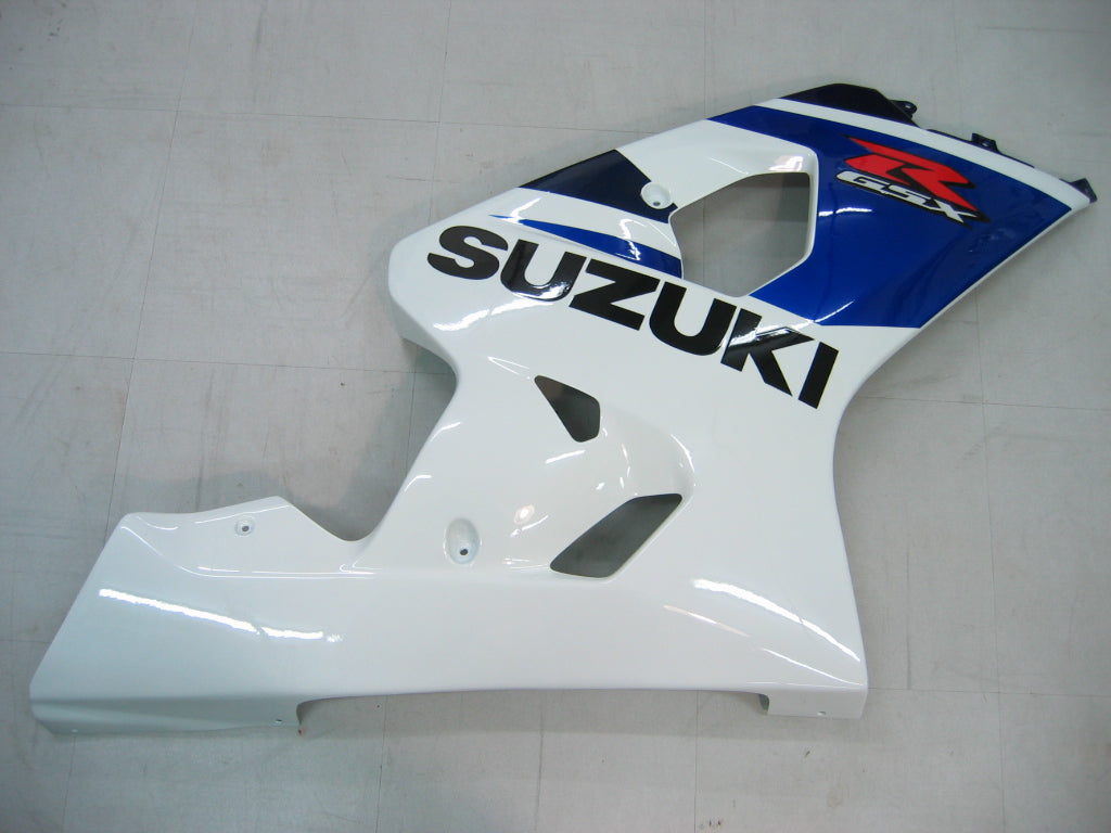 Amotopart 2004-2005 Suzuki GSXR 600 750 Carena Blu&amp;Bianco Kit