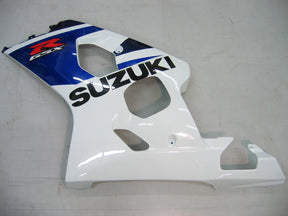 Amotopart 2004-2005 GSXR600/750 Suzuki Fairing Blue&White Kit
