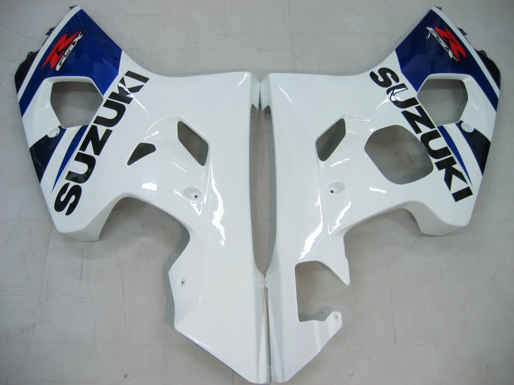 Amotopart 2004–2005 GSXR600/750 Suzuki Verkleidungsset in Blau und Weiß