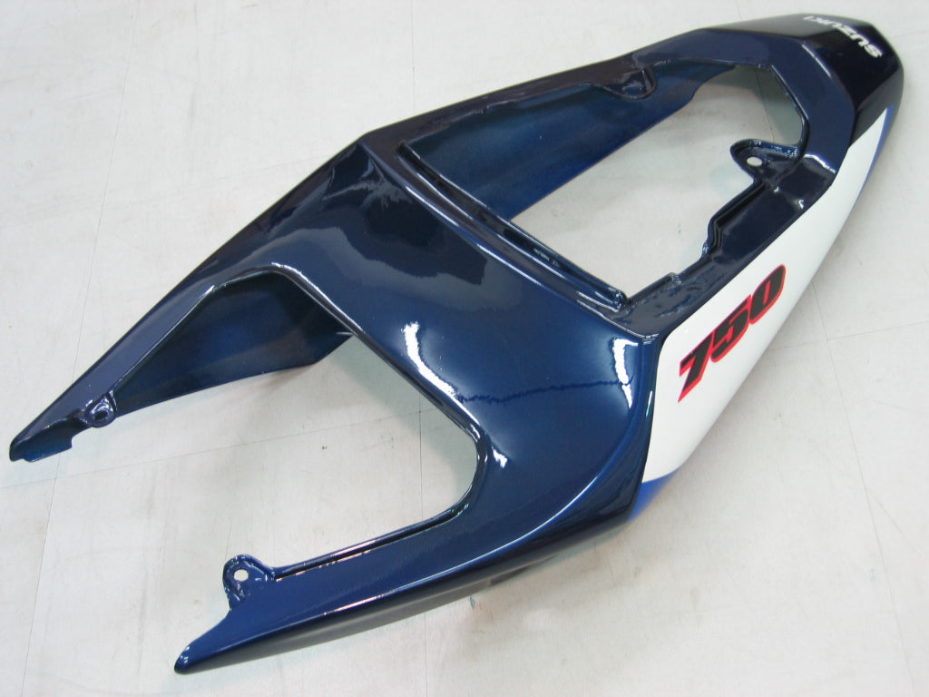 Amotopart 2004-2005 Suzuki GSXR 600 750 Fairing Blue&White Kit