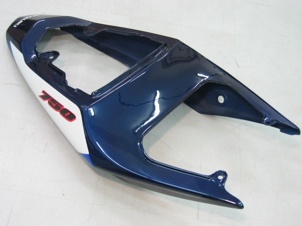 Amotopart 2004-2005 Suzuki GSXR 600 750 Fairing Blue&White Kit