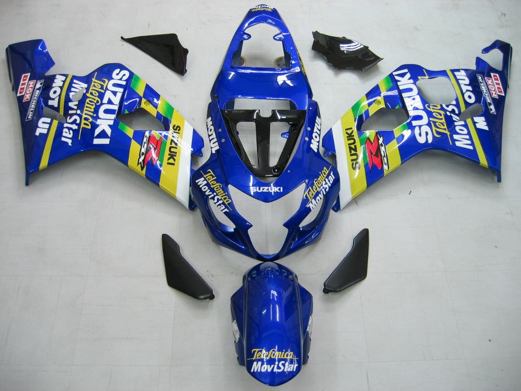 Amotopart 2004-2005 GSXR600750 Suzuki Fairing Blue Kit