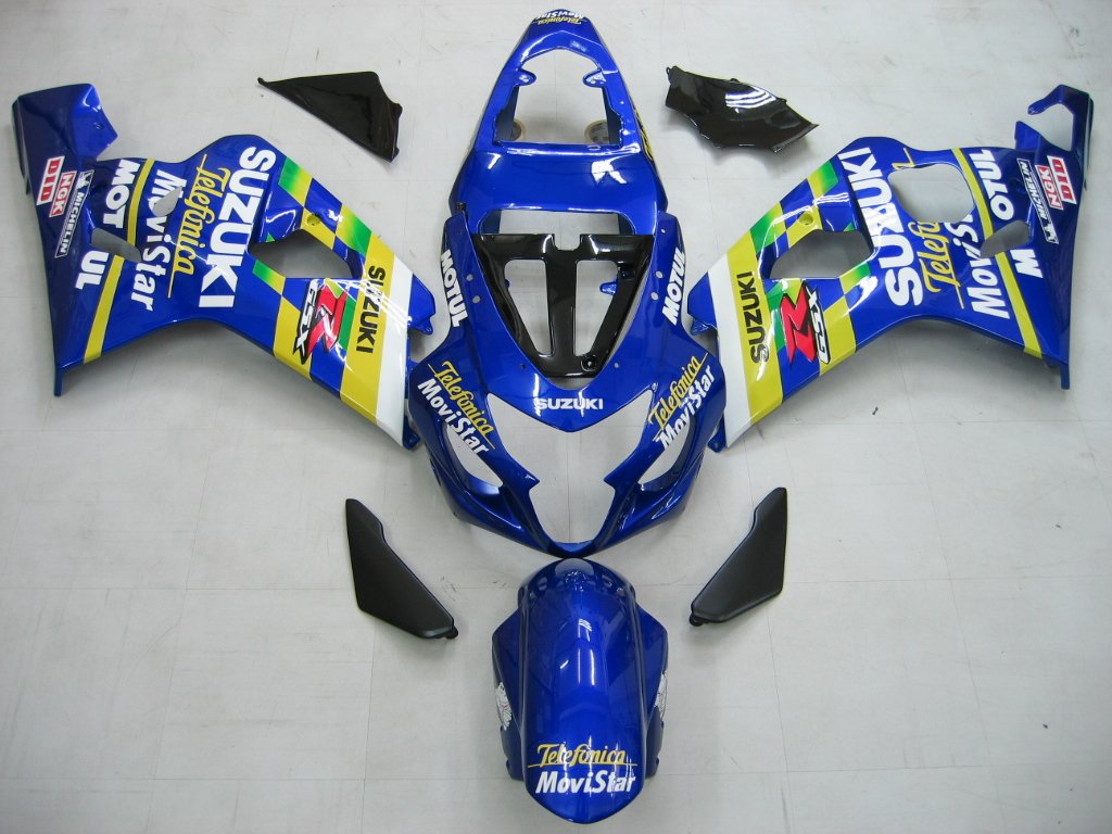 Amotopart 2004-2005 Suzuki GSXR600750 Kit de carenado azul