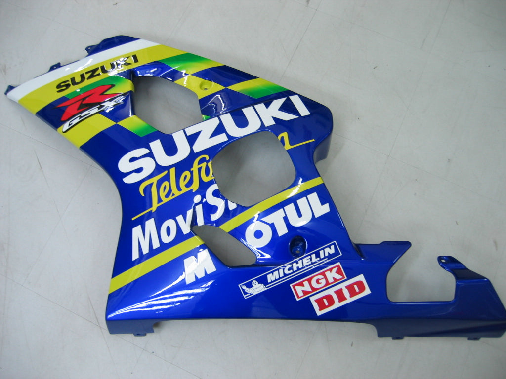 Amotopart 2004-2005 GSXR600750 Suzuki Fairing Blue Kit