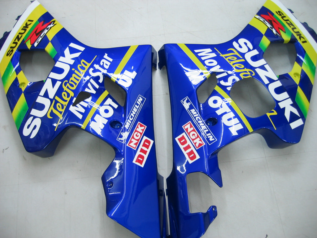 Amotopart 2004-2005 GSXR600750 Suzuki Fairing Blue Kit