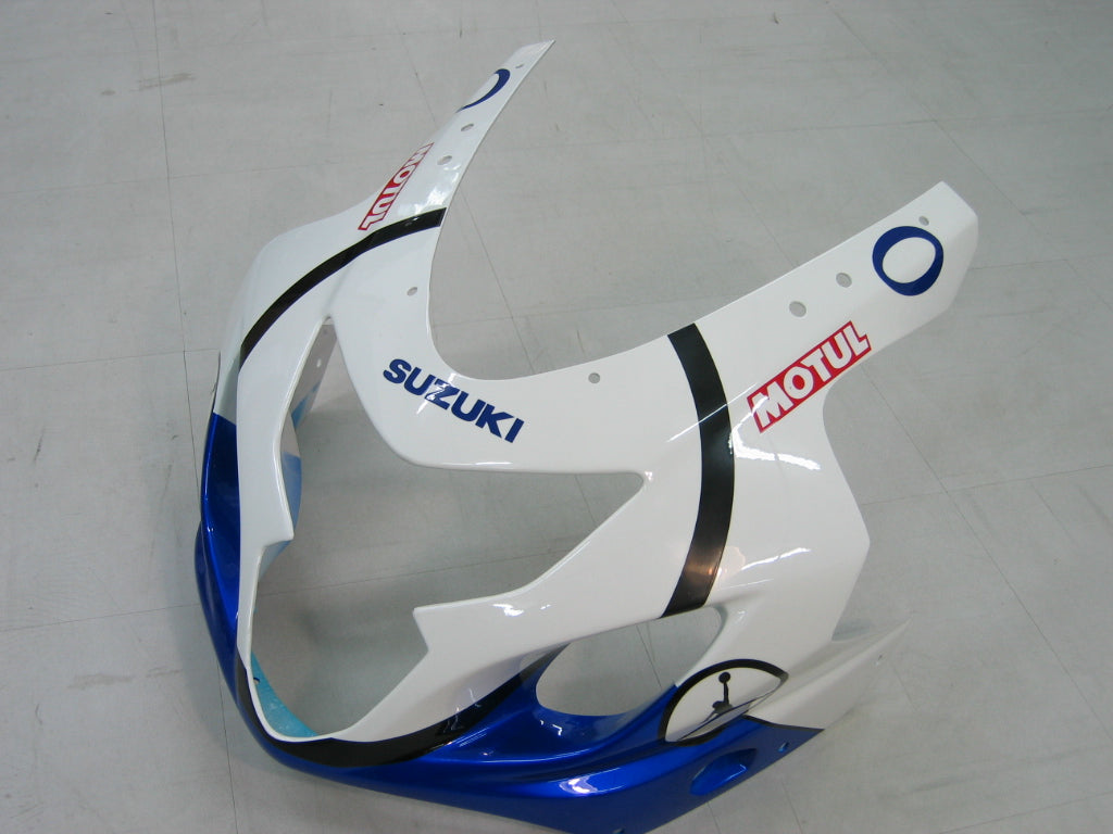 Amotopart 2004-2005 Suzuki GSXR600750 Fairing White&Blue Color Kit