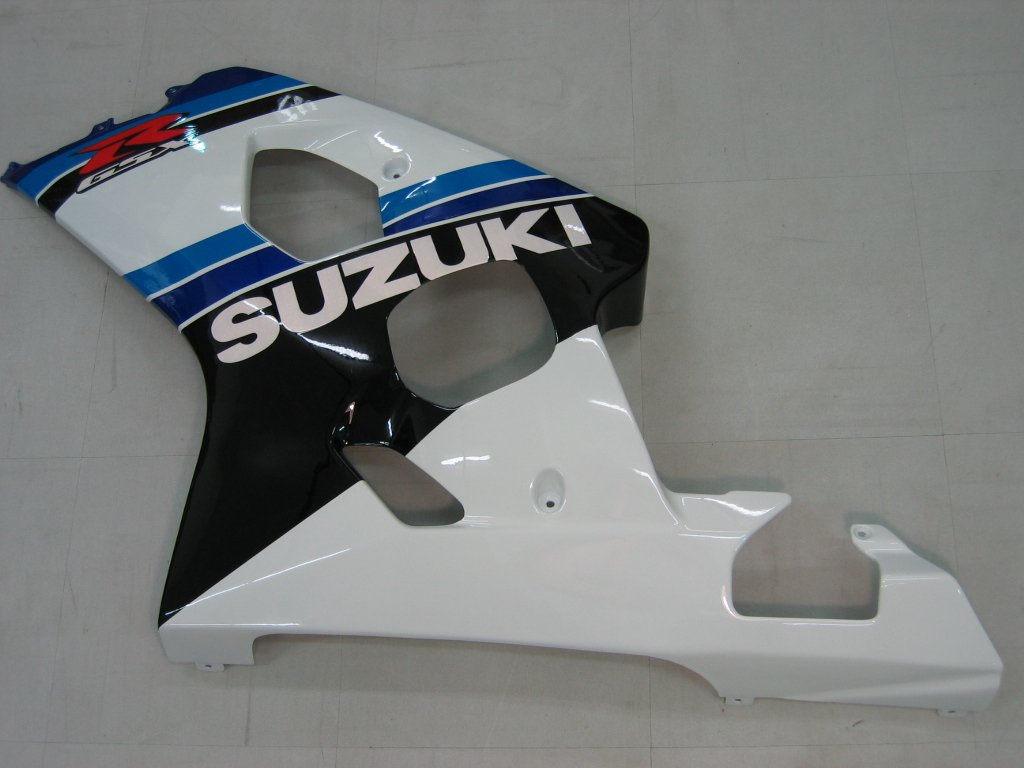 Amotopart 2004-2005 Suzuki GSXR600750 Fairing Black&White Kit