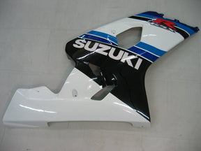 Amotopart 2004-2005 Suzuki GSXR600750 Fairing Black&White Kit