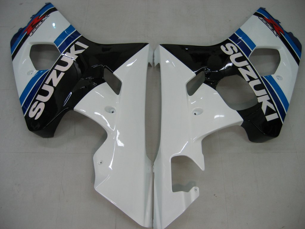 Amotopart 2004-2005 Suzuki GSXR600750 Kit de carénage noir et blanc