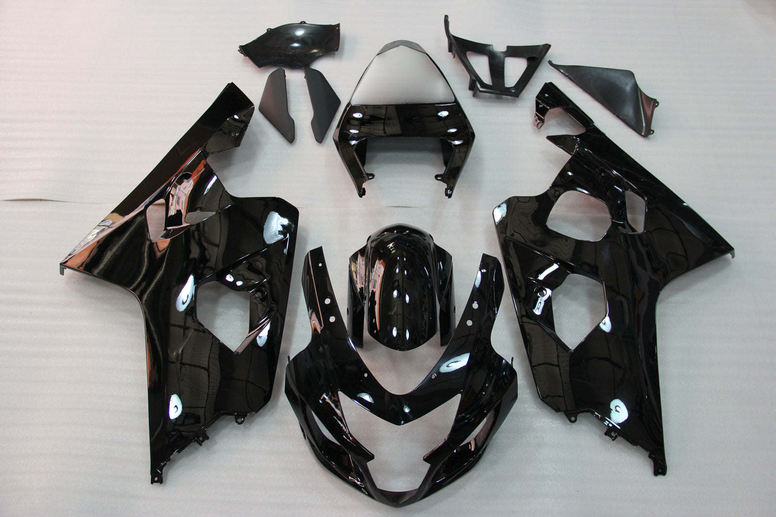 Amotopart 2004–2005 Suzuki GSXR600750 Verkleidung G-Schwarz Kit