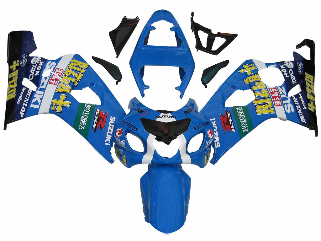 Amotopart 2004–2005 Suzuki GSXR600750 Verkleidung, mehrfarbig, Blau