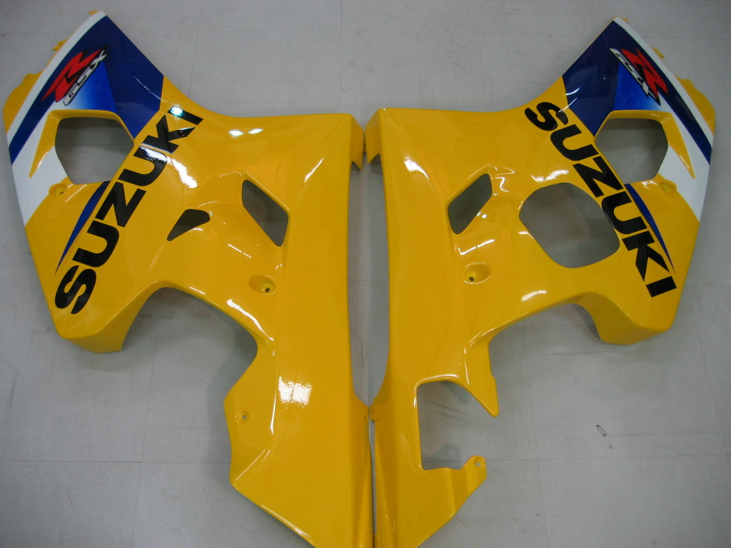 Amotopart 2004-2005 Suzuki GSXR600750 Kit de carénage jaune multicolore