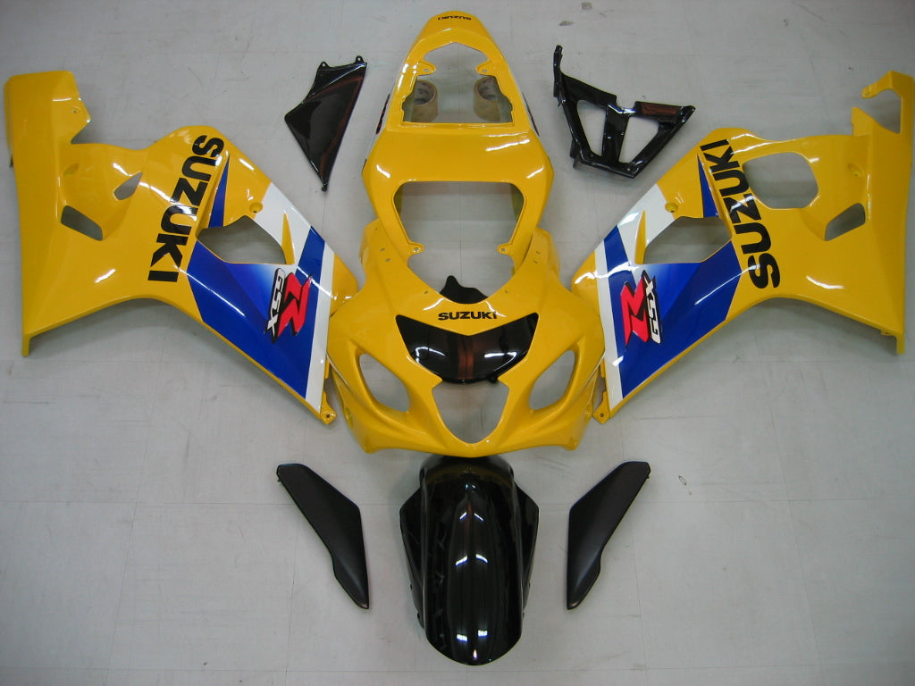 Amotopart 2004-2005 Suzuki GSXR600750 Fairing Yellow Multi Color Kit