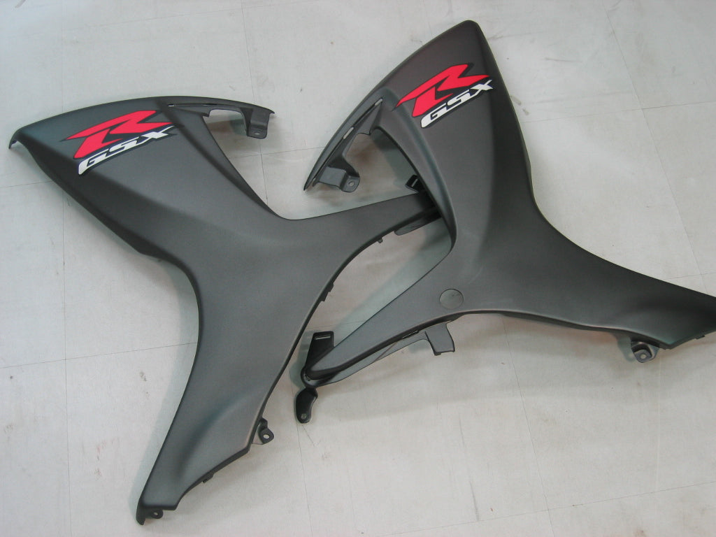 Amotopart 2006–2007 GSXR600/750 Suzuki Verkleidungsset, Schwarz