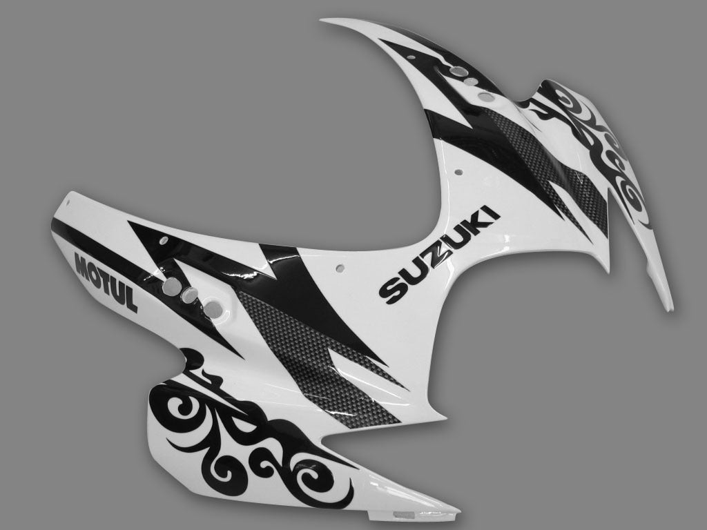 Amotopart 2006-2007 GSXR600750 Suzuki Fairing White Kit