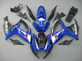 Amotopart 2006-2007 GSXR600750 Kit carenatura blu e nero Suzuki