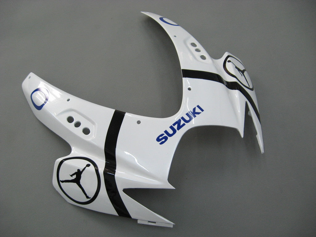 Amotopart 2006-2007 Suzuki GSXR 600750 Kit de carénage blanc et bleu