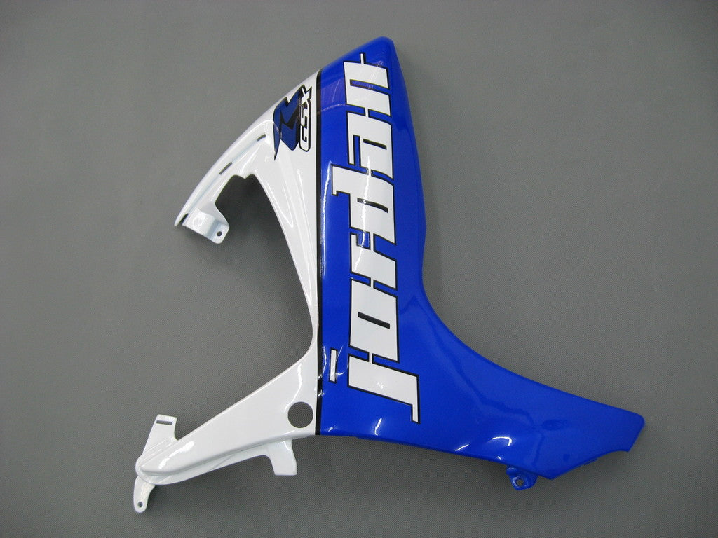 Amotopart 2006-2007 Suzuki GSXR 600750 Kit de carénage blanc et bleu