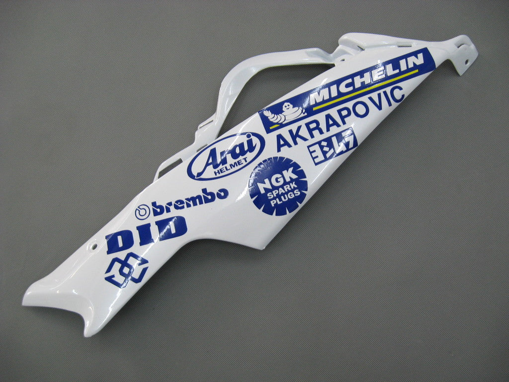 Amotopart 2006-2007 Suzuki GSXR600750 Fairing White&Blue Kit