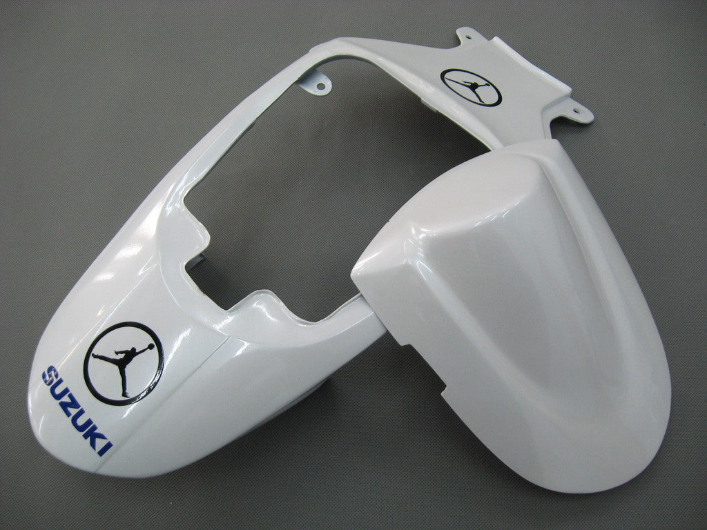 Amotopart 2006-2007 Suzuki GSXR600750 Fairing White&Blue Kit