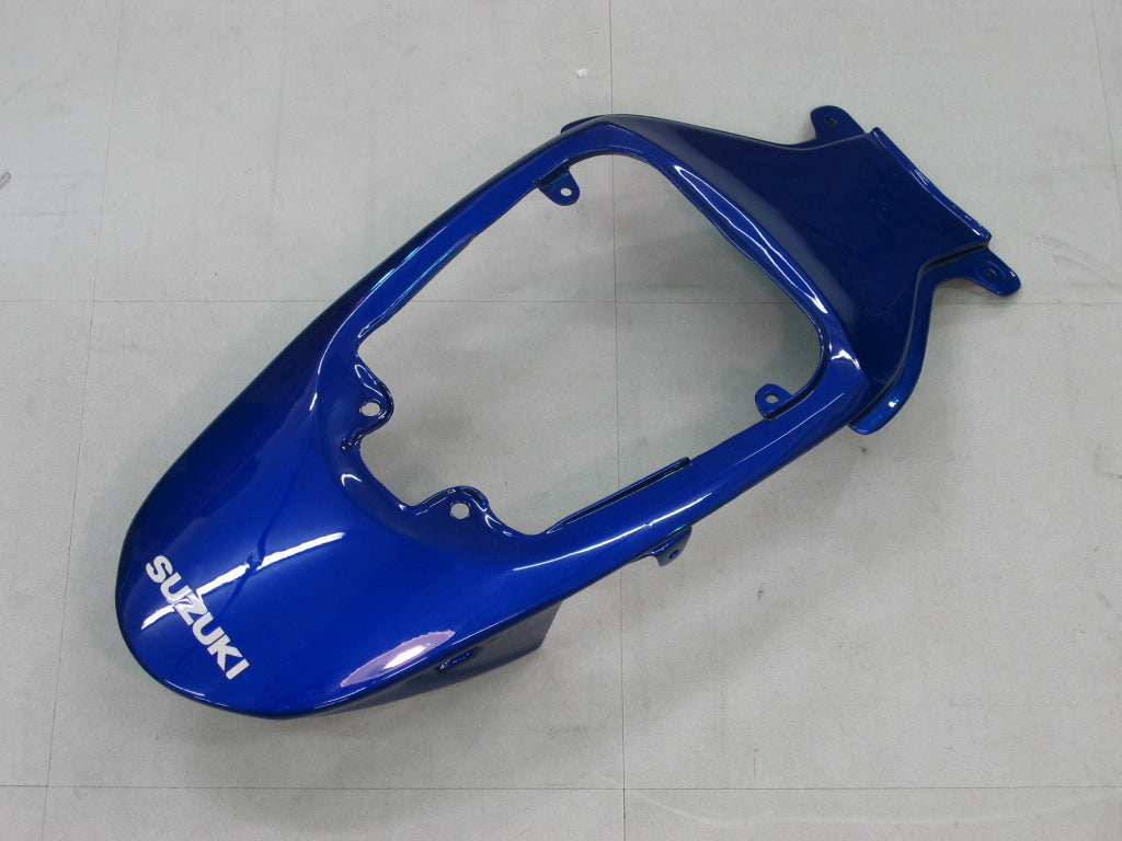 Amotopart 2006-2007 GSXR600750 Suzuki Fairing White&Blue Kit