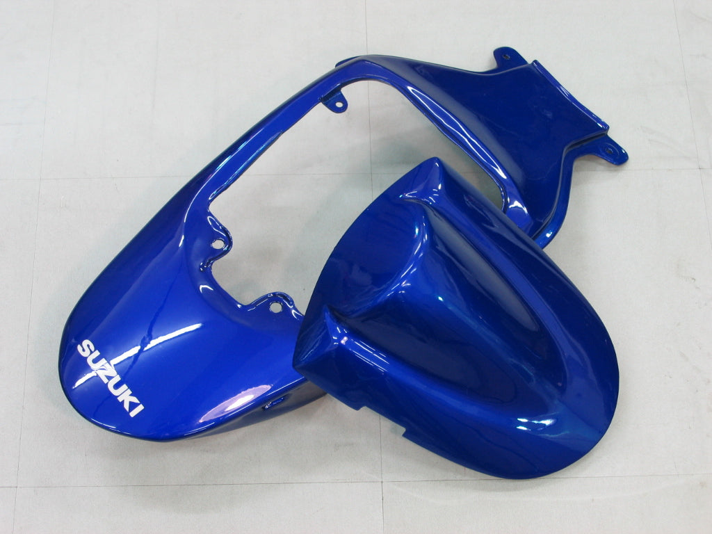 Amotopart 2006-2007 GSXR 600750 スズキ フェアリング ホワイト & ブルー キット