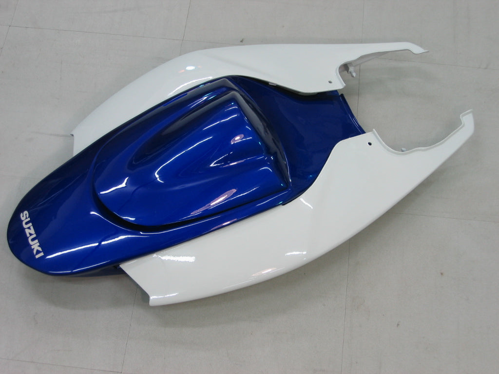 Amotopart 2006-2007 GSXR600750 Suzuki Fairing White&Blue Kit